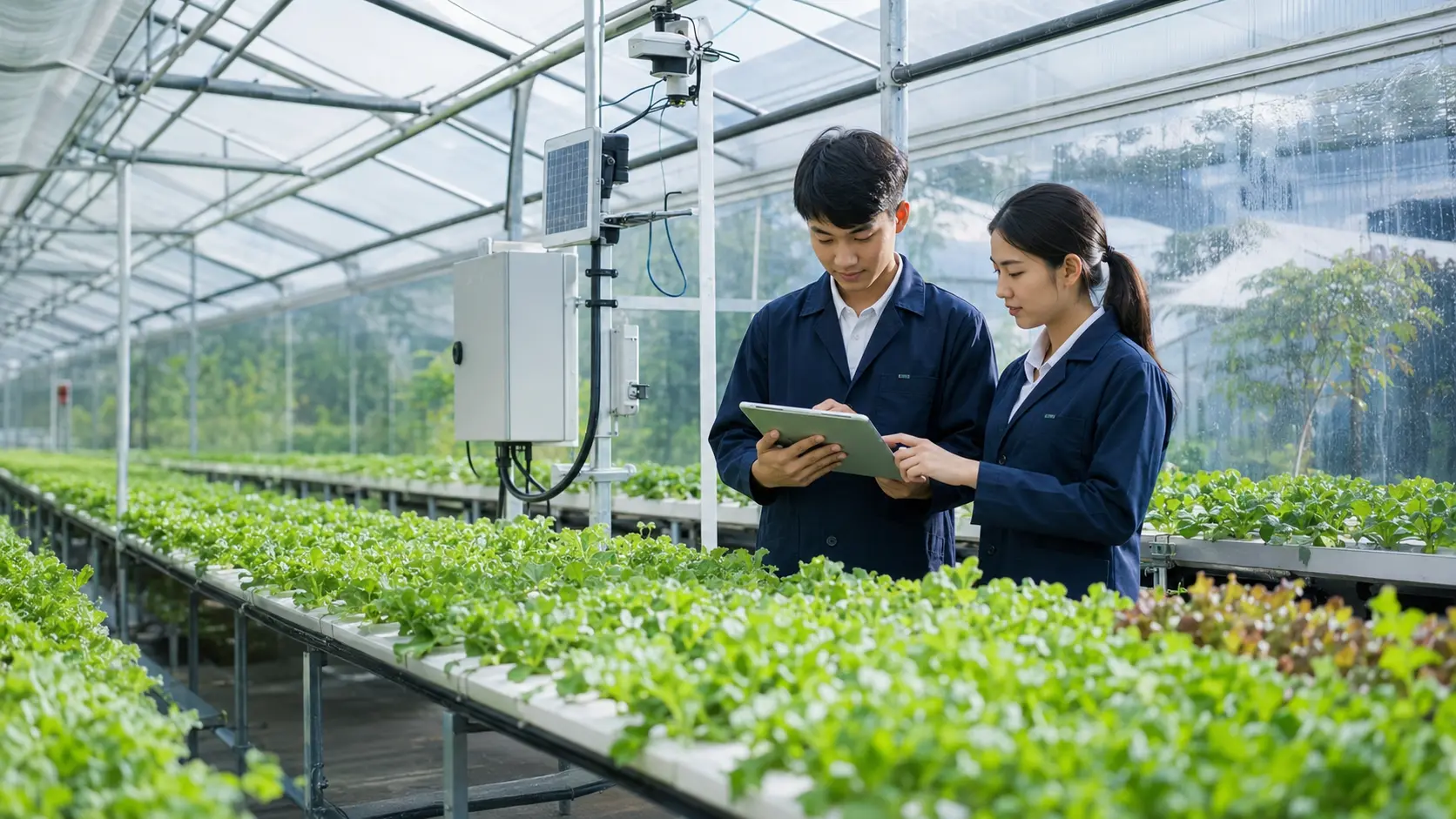 การประยุกต์ข้อมูลและ AI ในโรงเรือนเกษตรอัจฉริยะ